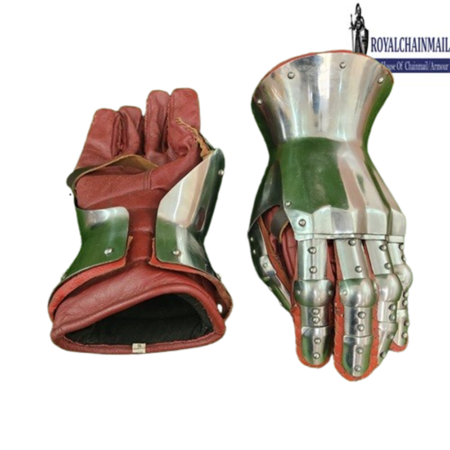 Medieval Knightly Hourglass Gauntlets