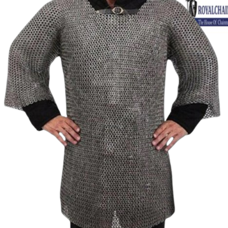 Stainless Steel Chain mail Shirt ,  9MM Flat Ring Chain mail Shirt ,Half Sleeve Chain mail Shirt